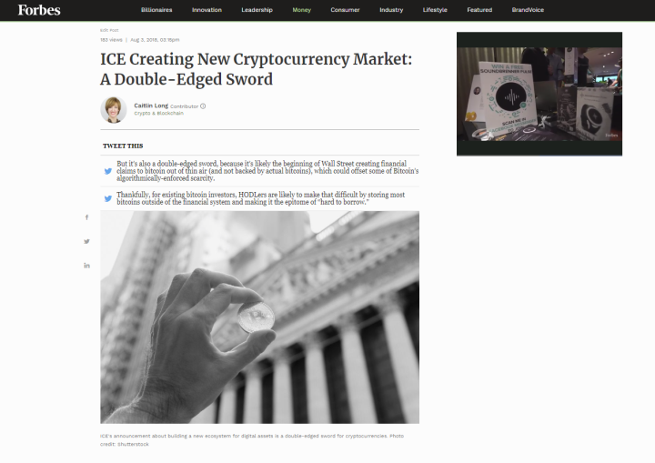 blurb of a published blockchain opinion by Caitlin