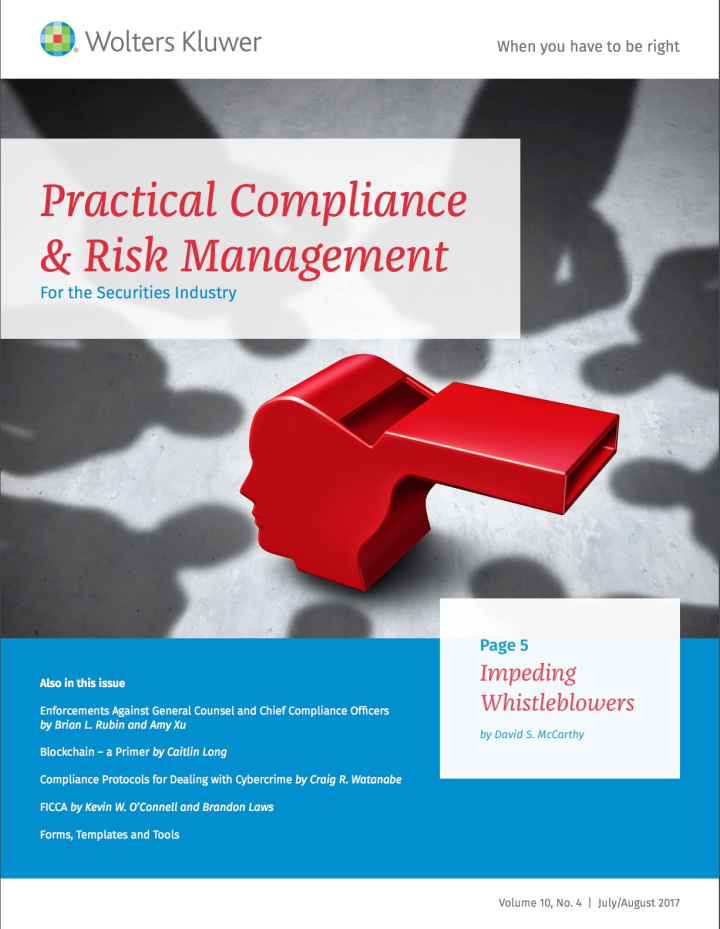 A cover design for a Wolters Kluwer magazine