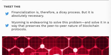 blurb of a published blockchain article by Caitlin